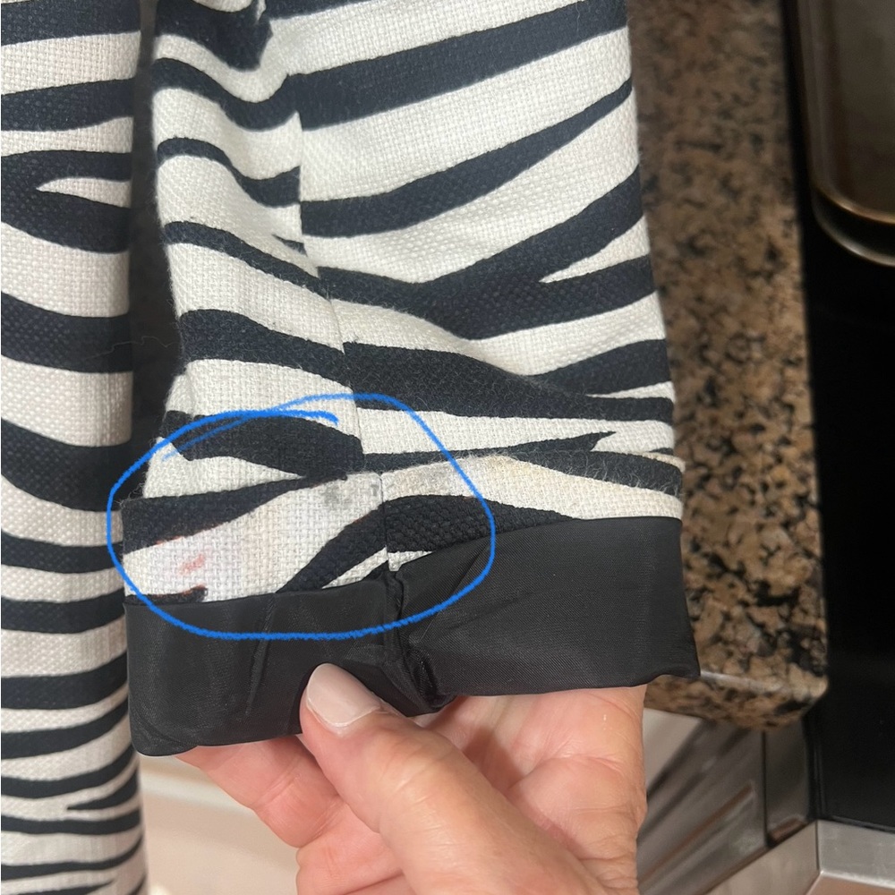 Talbots Black and White Zebra Print Blazer - Picture 15 of 16